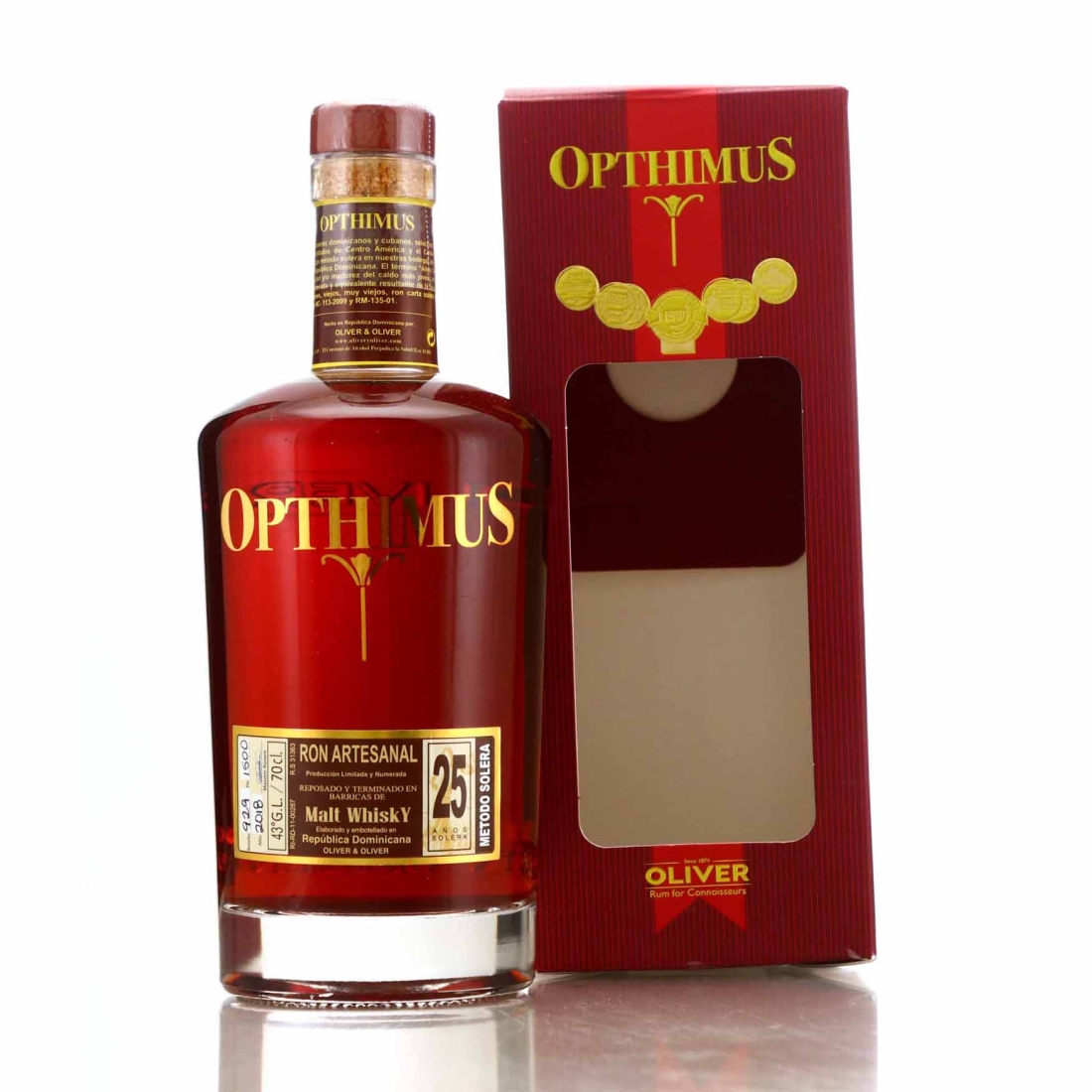 Opthimus solera 25 Year Malt Whisky Casks 2018