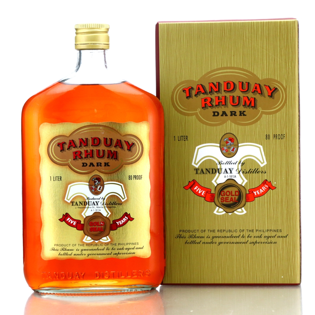 Tanduay Dark Philippine Rum 1 Litre
