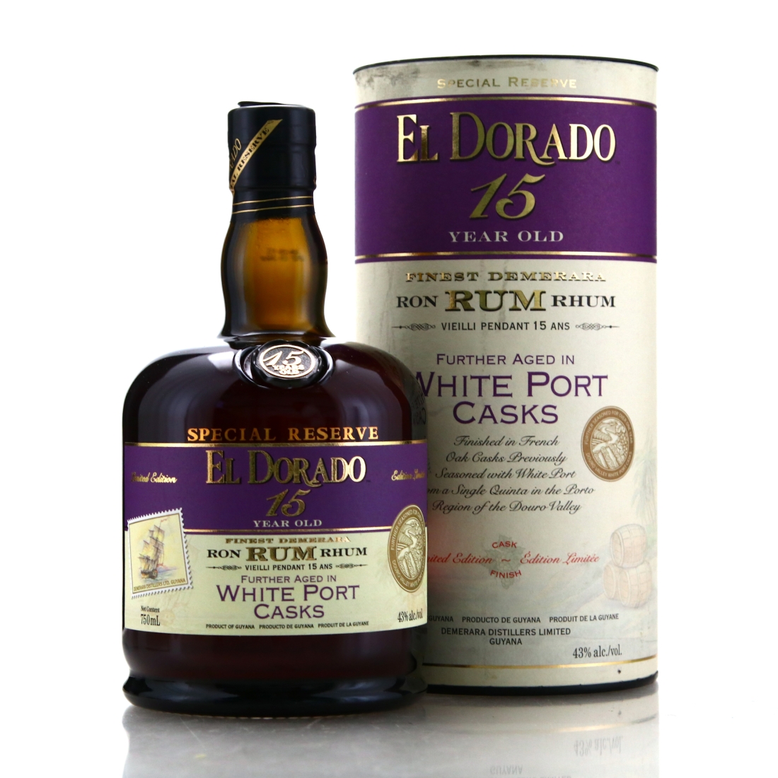 Image for El Dorado 15 Year Old White Port Casks Finish