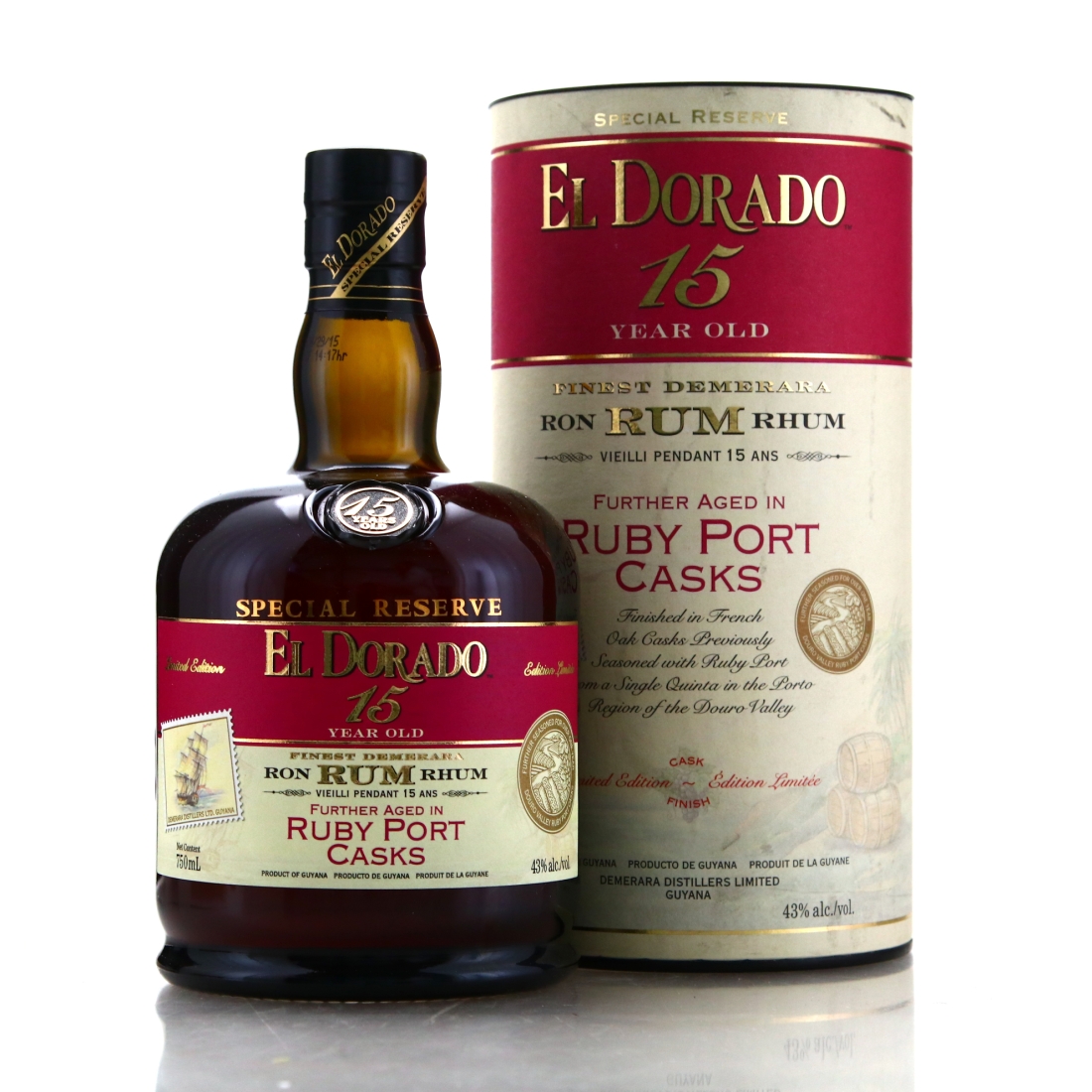 Image for El Dorado 15 Year Old Ruby Port Casks Finish
