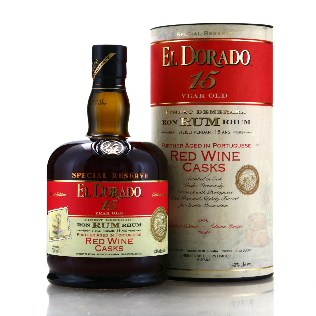 Image for El Dorado 15 Year Old Portuguese Wine Casks Finish