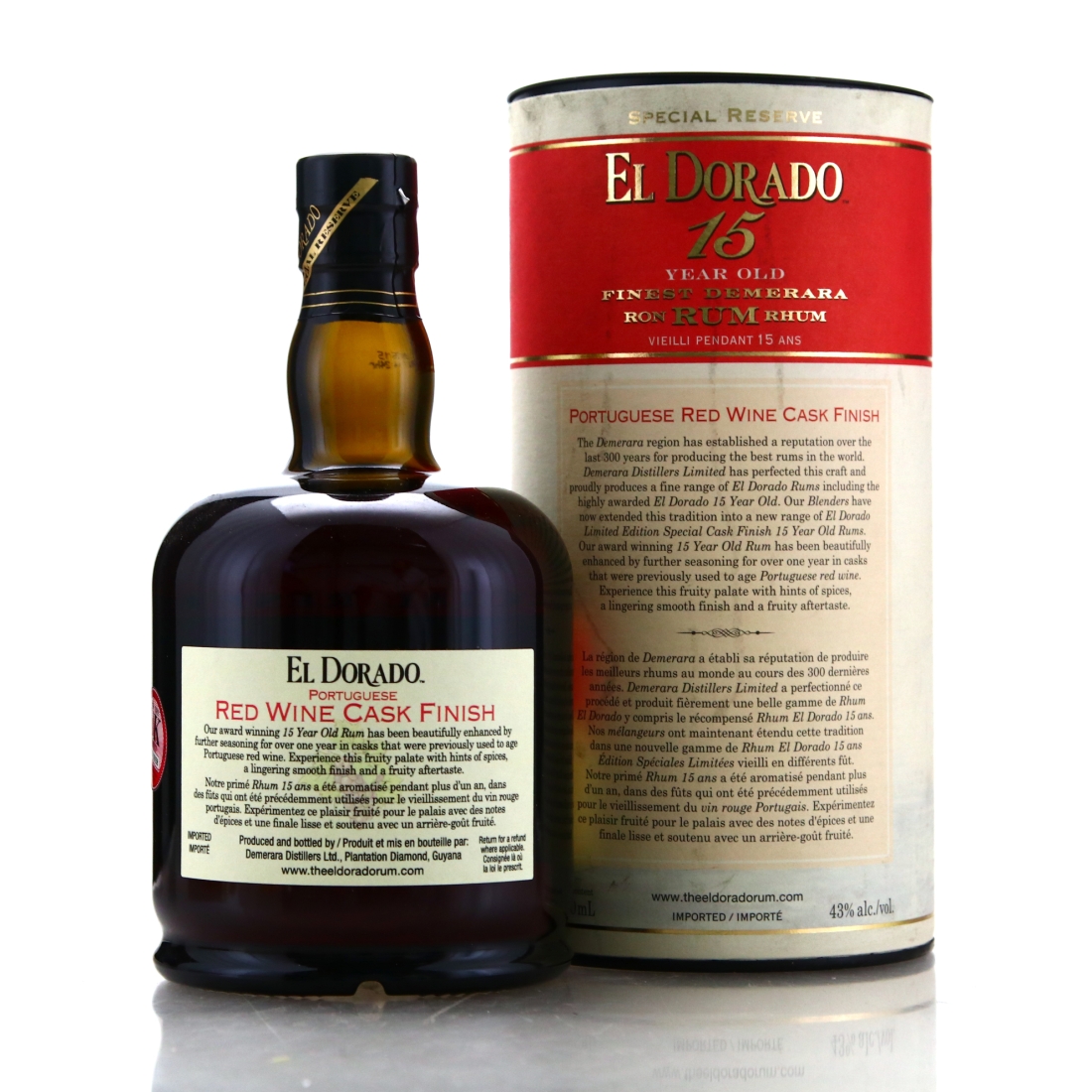 Image for El Dorado 15 Year Old Portuguese Wine Casks Finish
