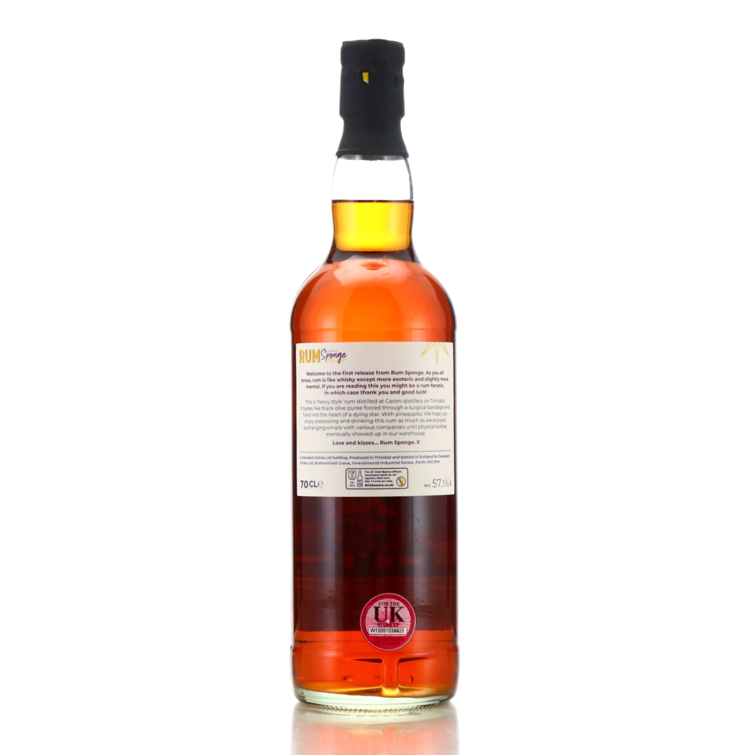 Image for Caroni 1998 Rum Sponge 22 Year Old Edition No.1
