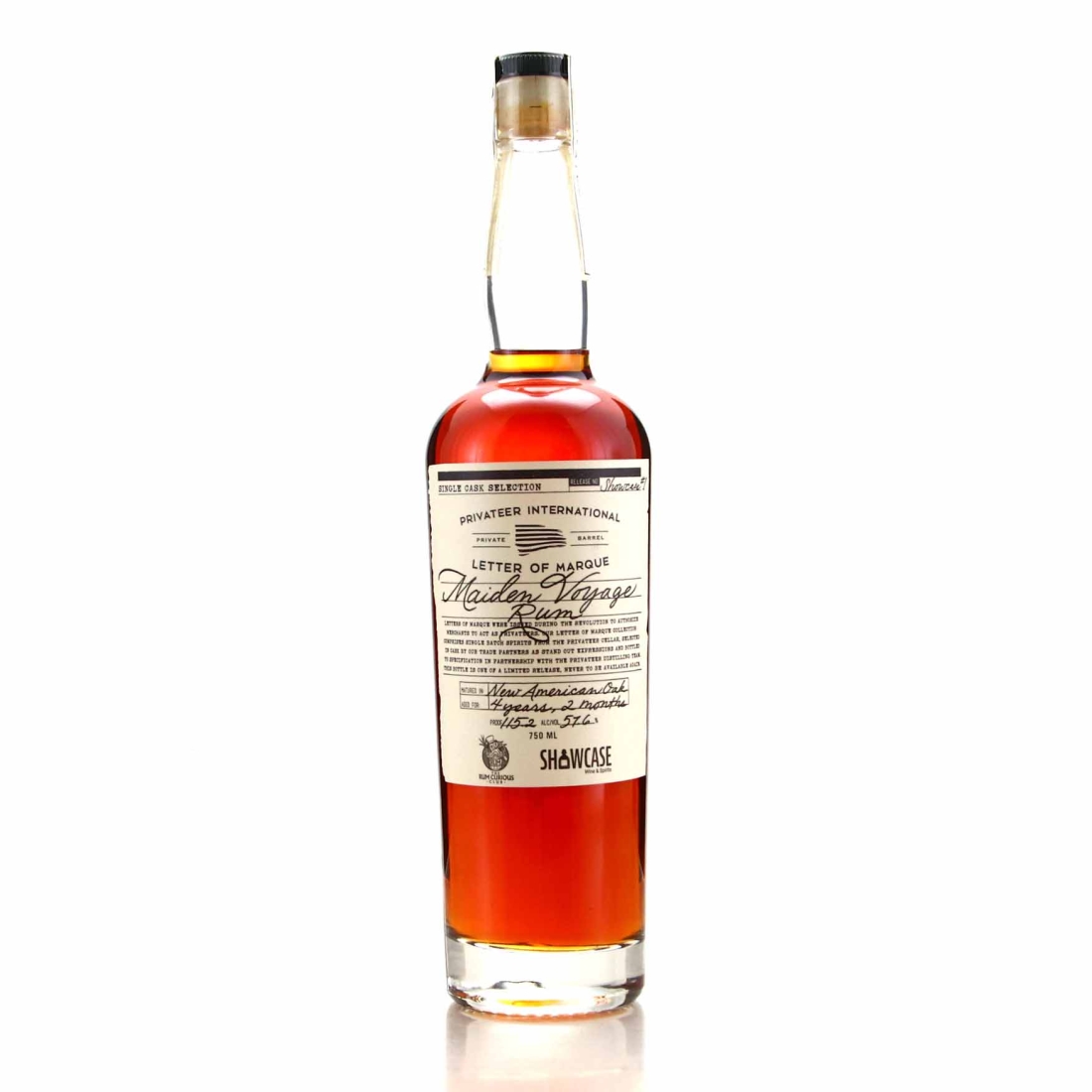 Privateer Letter of Marque 4 Year Old Showcase #1 'Maiden Voyage' / Rum Curious