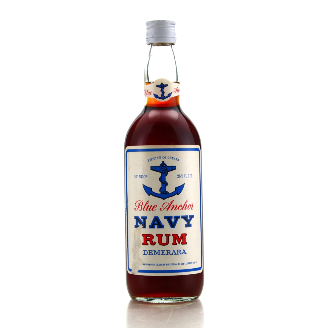 Blue Anchor Demerara Navy Rum 1970s