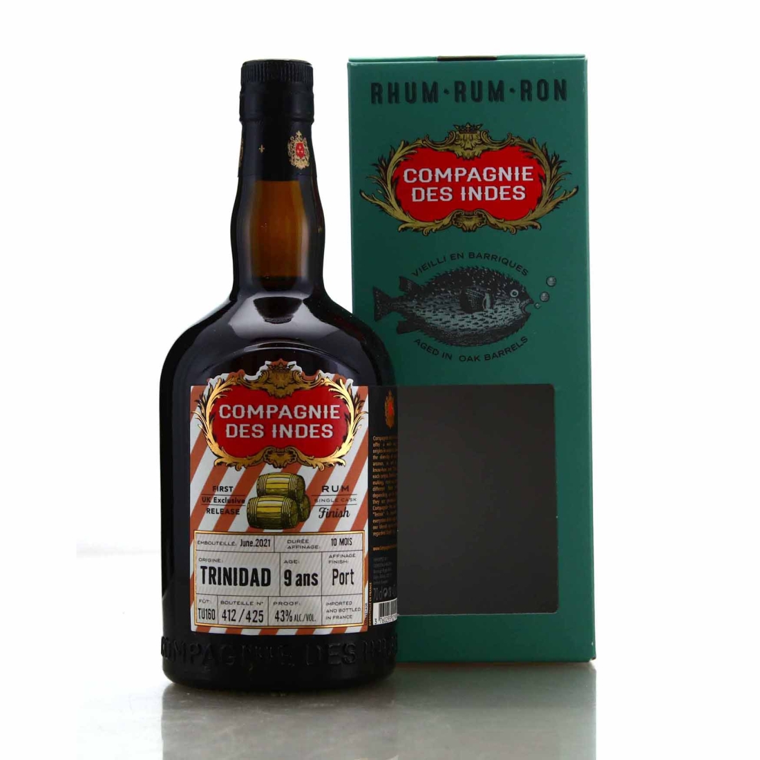 Trinidad Distillers 9 Year Old Compagnie des Indes Port Finish / UK