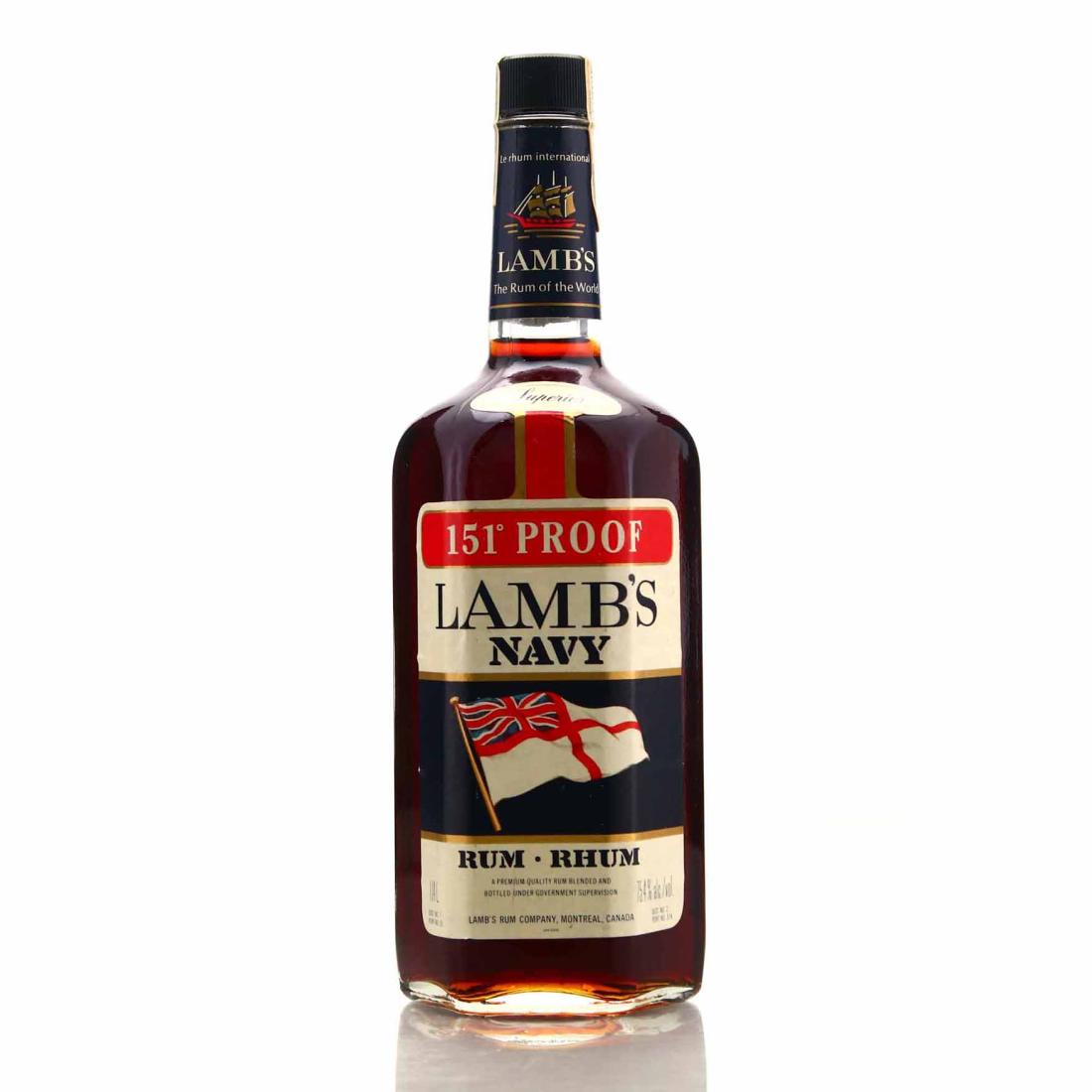 Lamb's 151° Proof Superior Navy Rum 1.14 Litre 1970-80s