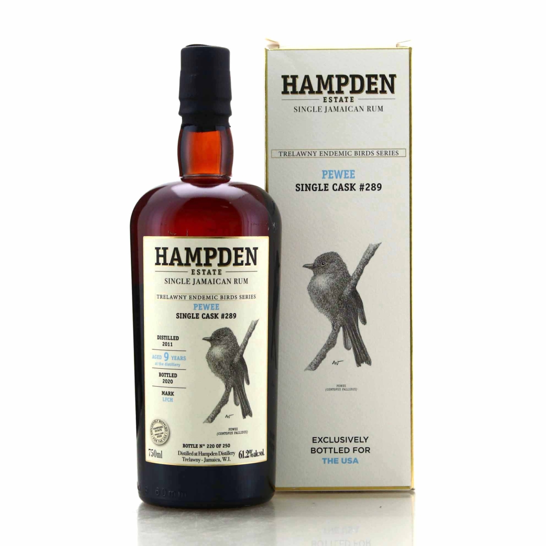 Hampden LFCH 2011 Single Cask 9 Year Old #289 75cl / Trelawny Endemic Birds - US Import