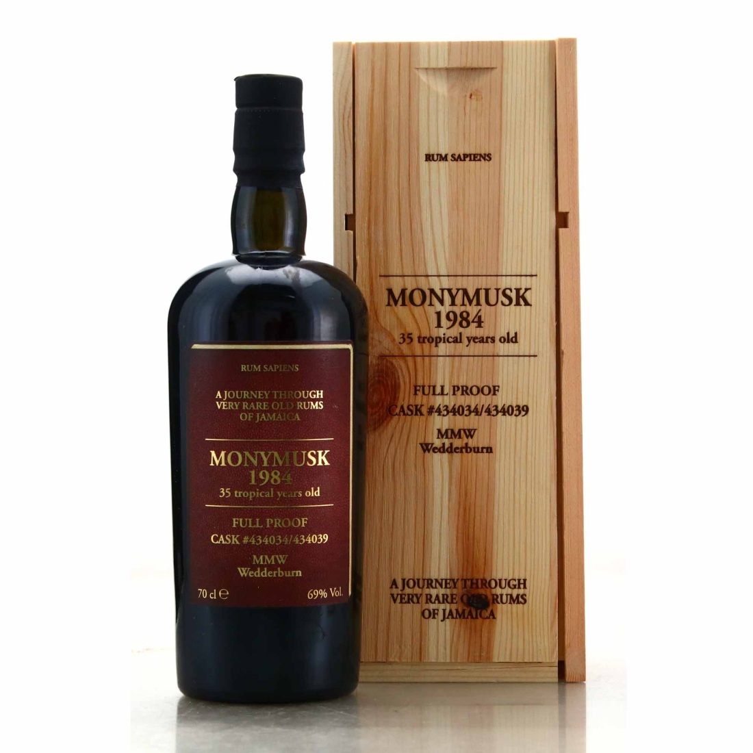 Image for Monymusk MMW 1984 Rum Sapiens 35 Year Old