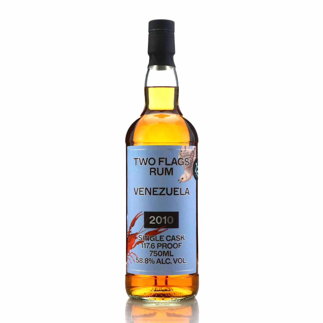 Image for Venezuela 2010 Two Flags 12 Year Old Rum 75cl / US Import