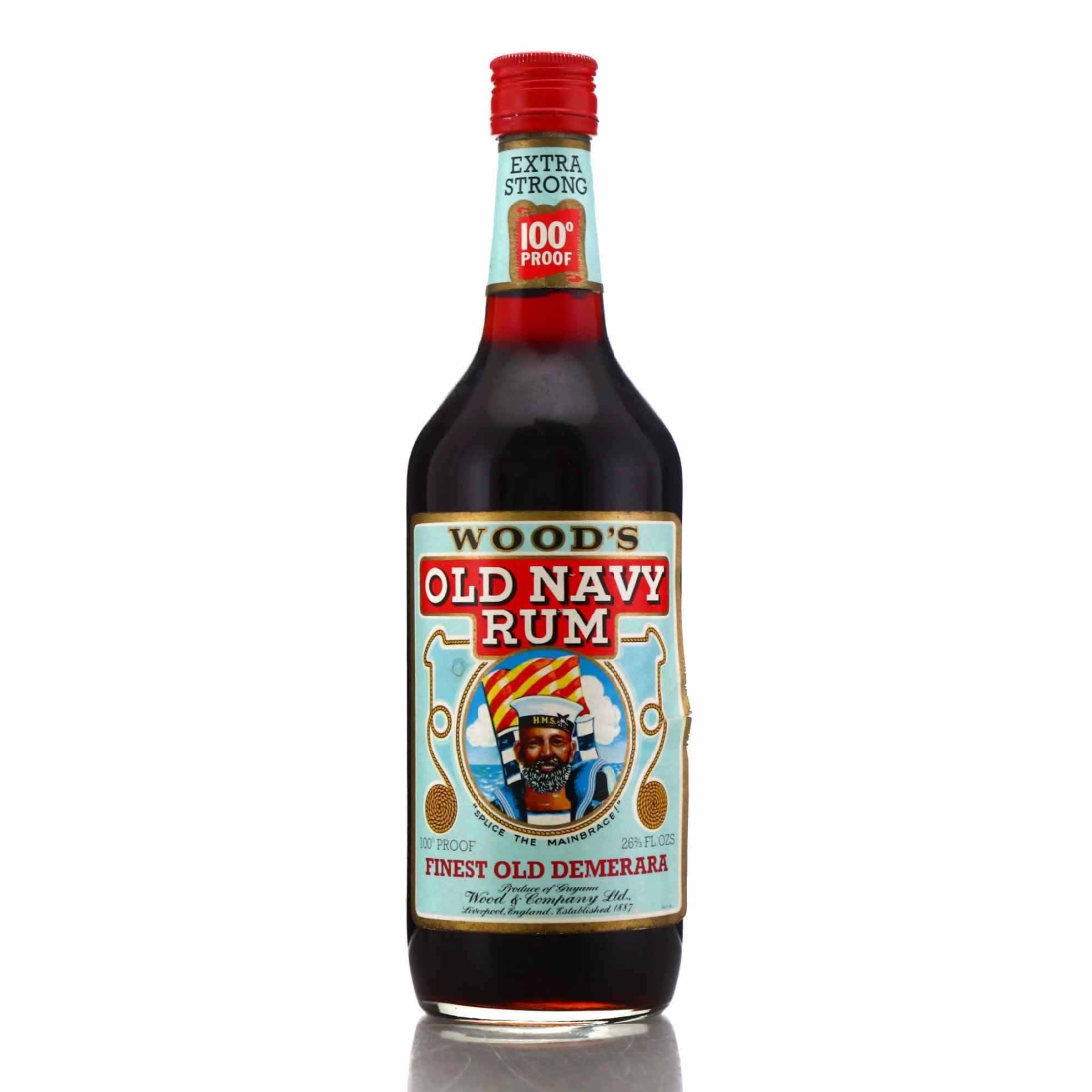 Wood's 100 Proof Old Navy Rum 1970s