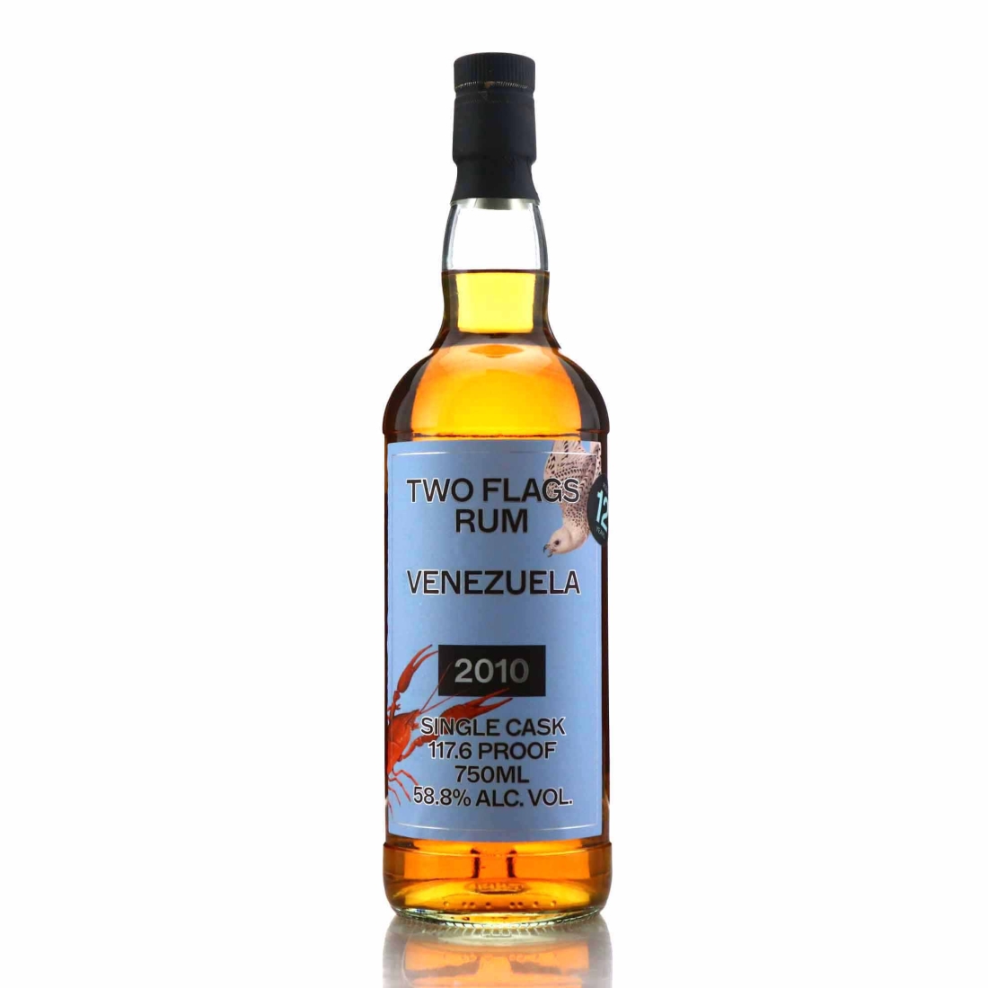 Image for Venezuela 2010 Two Flags 12 Year Old Rum 75cl / US Import