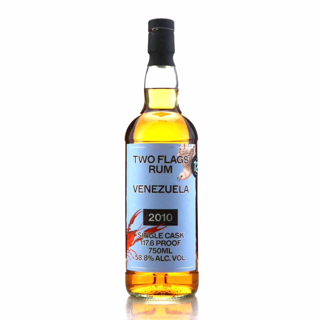 Image for Venezuela 2010 Two Flags 12 Year Old Rum 75cl / US Import