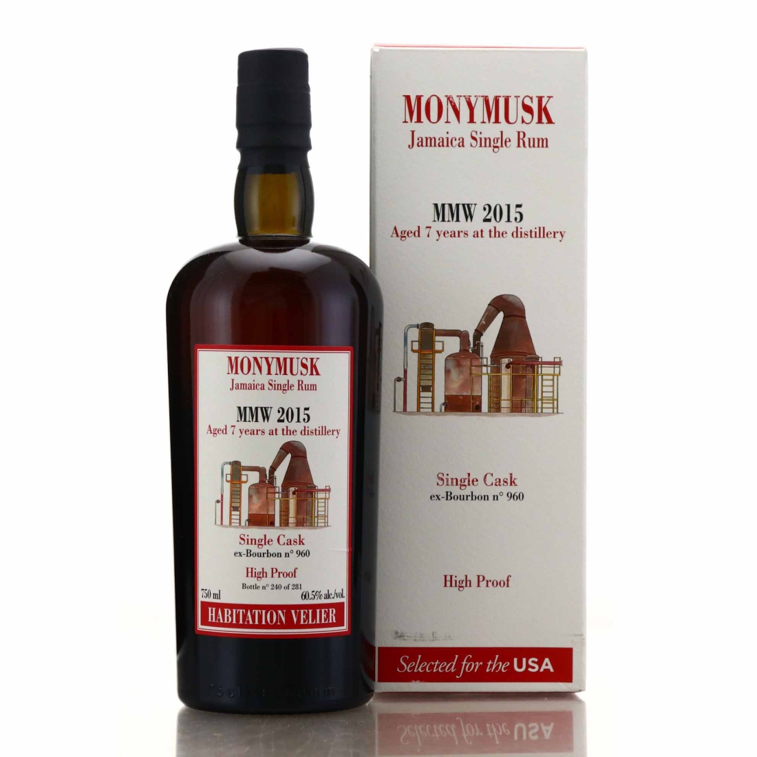 Monymusk MMW 2015 Habitation Velier 7 Year Old Single Cask #960 75cl / US Import