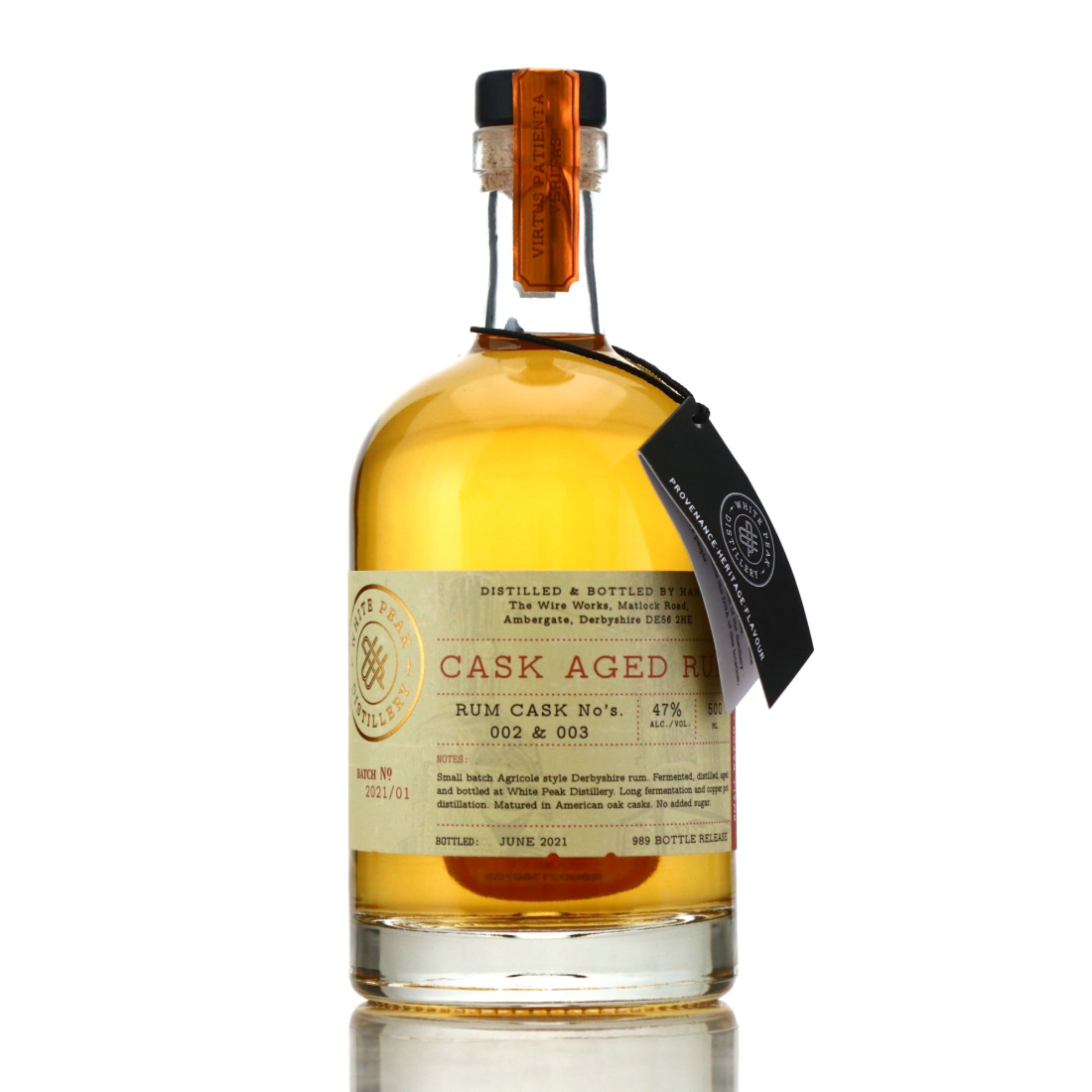 White Peak Small Batch Cask Aged Rum Batch #2021/01 50cl
