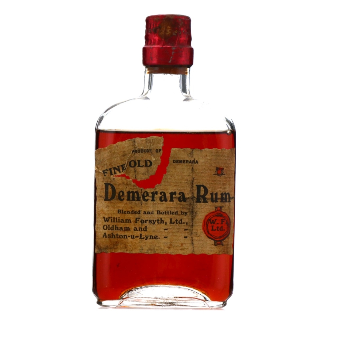 William Forsyth Fine Old Demerara Rum Quarter Bottle 1930s