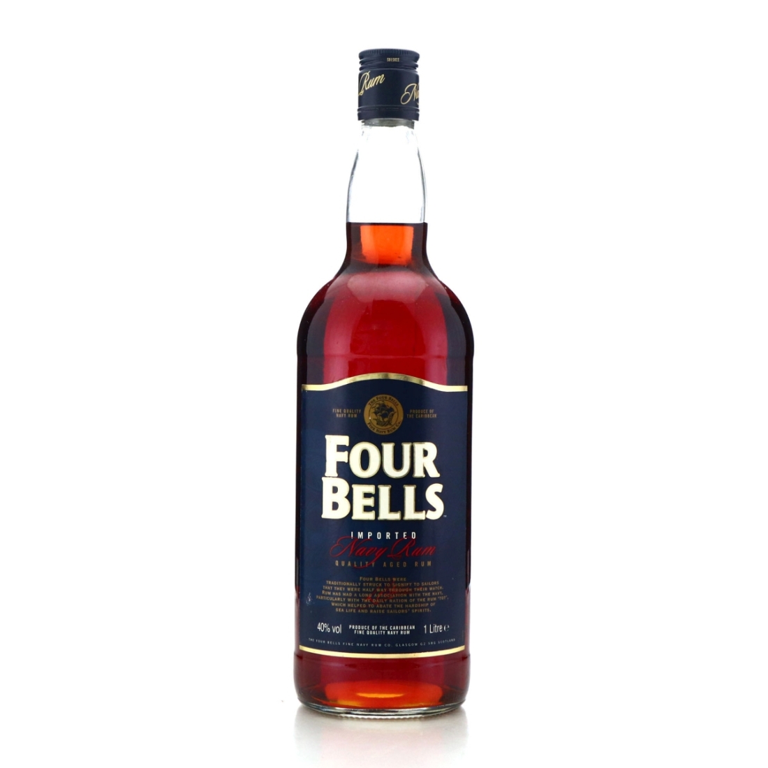 Four Bells Navy Rum 1 Litre 1990s