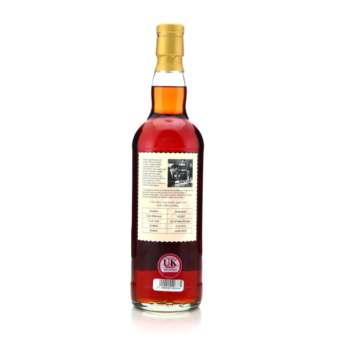 Image for Cuba Rum 1978 Milroy's 45 Year Old