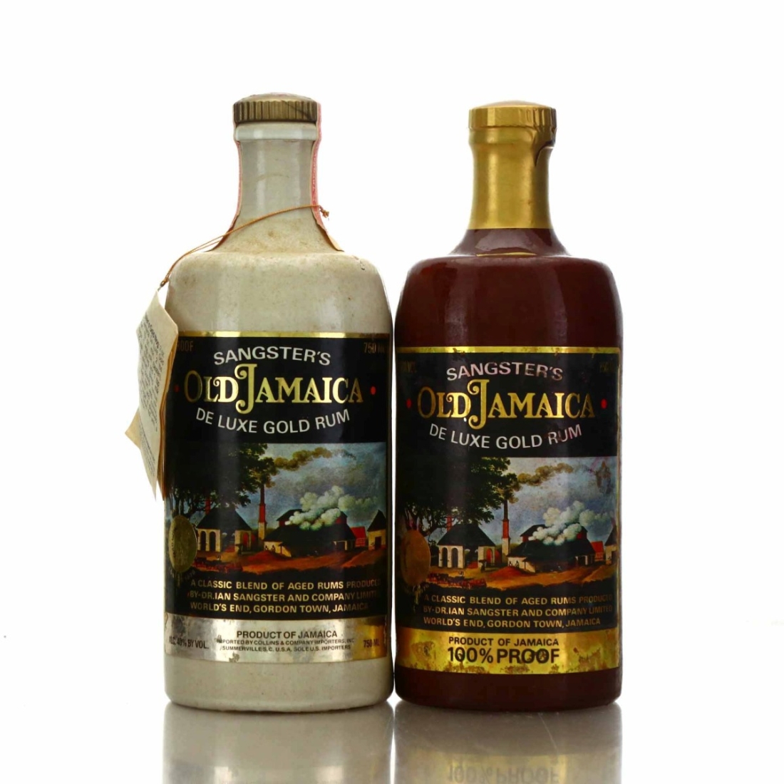 Sangster's Old Jamaica Decanter 2 x 75cl 1980s