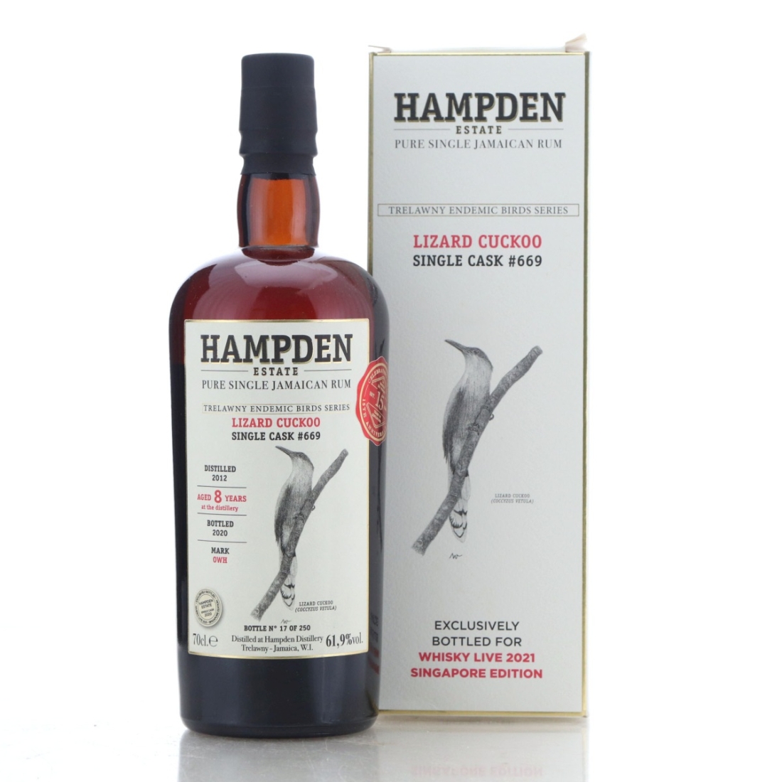 Image for Hampden OWH 2012 Single Cask 8 Year Old #669 - Trelawny Endemic Birds