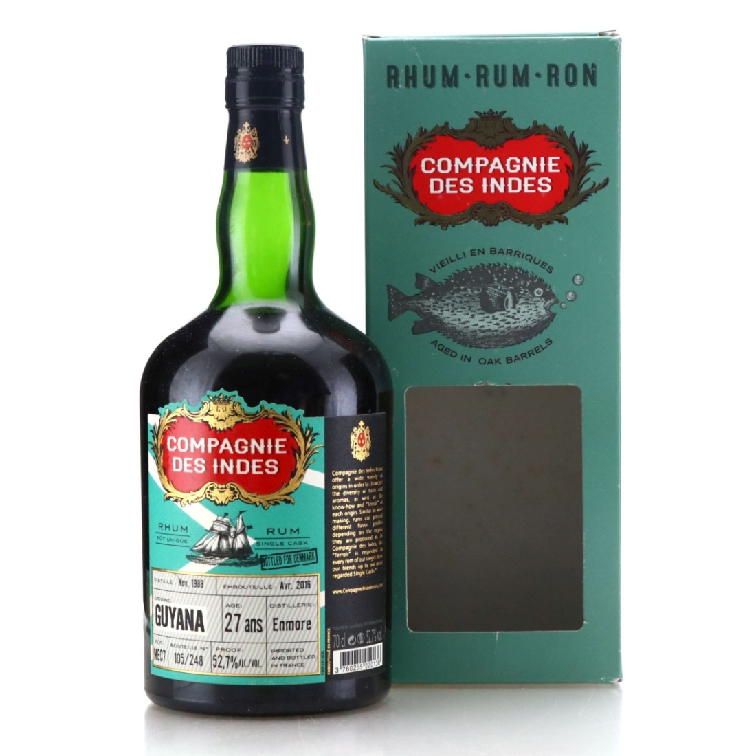 Image for Enmore 1988 Compagnie des Indes 27 Year Old / Denmark