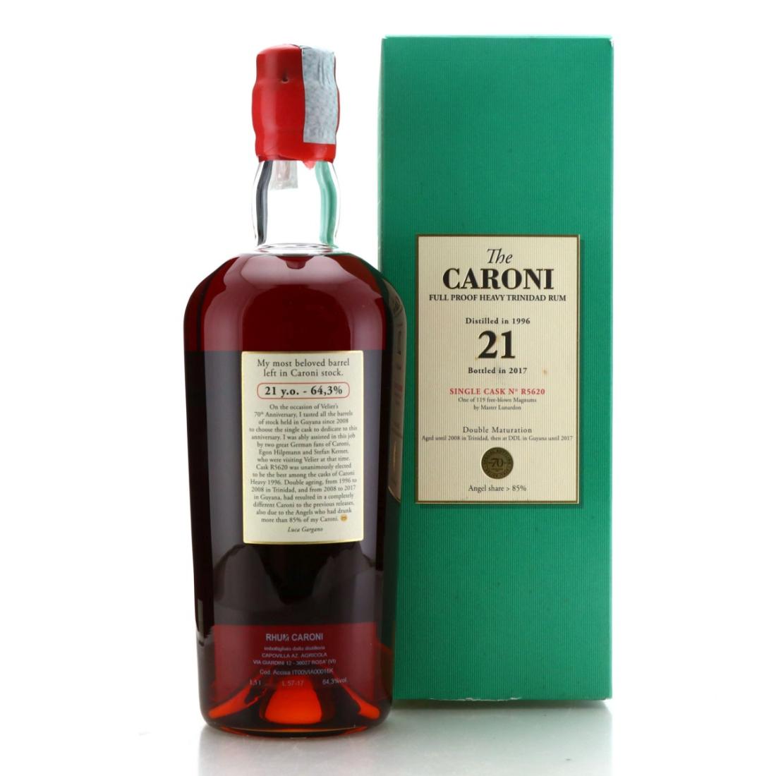 Image for Caroni 1996 Velier 21 Year Old Single Cask R5620 1.5 Litre 70th Anniversary