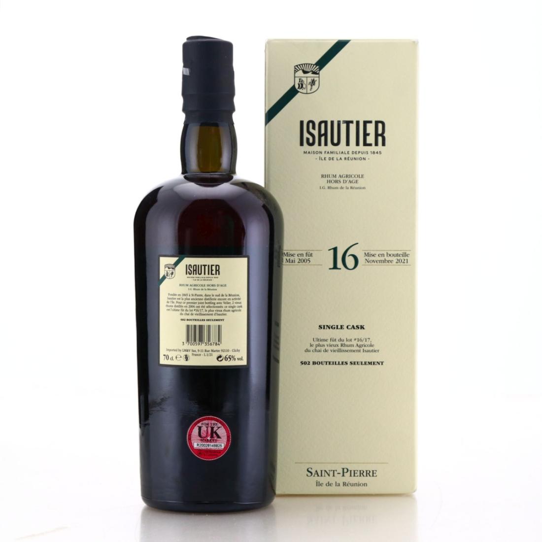 Image for Isautier 2005 Single Cask 16 Year Old Lot #16/17