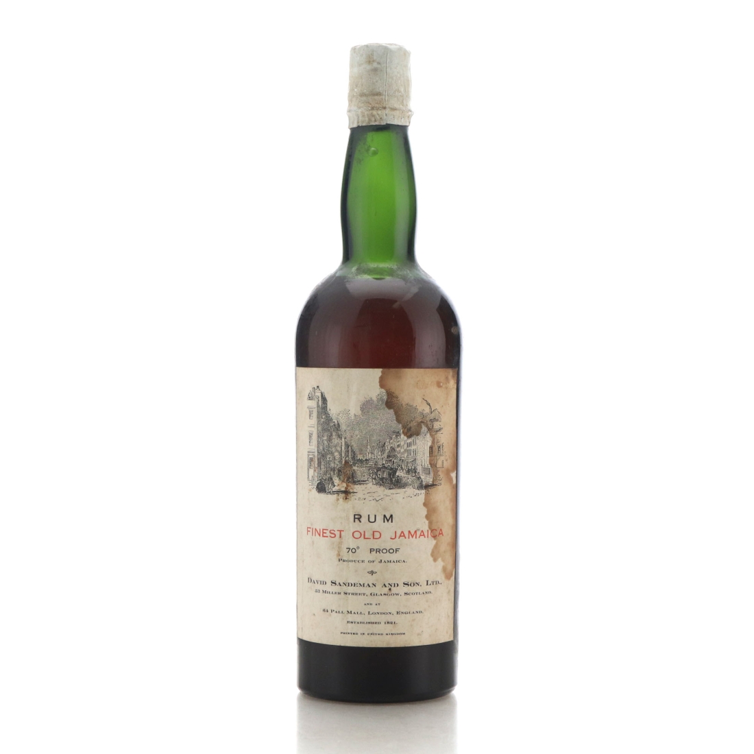 David Sandeman and Son Finest Old Jamaica Rum 1950s