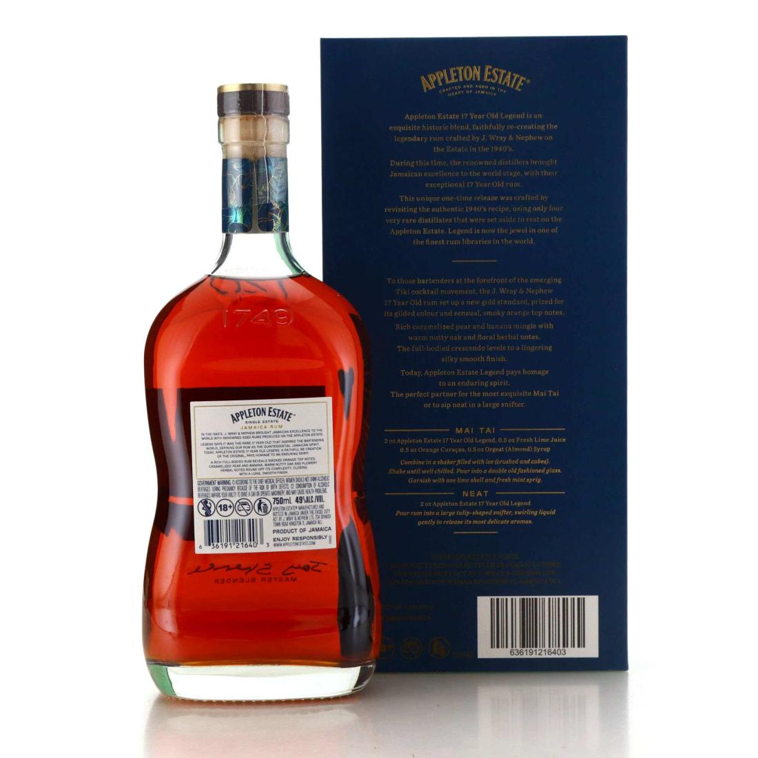 Image for Appleton Estate 2005 Legend 17 Year Old