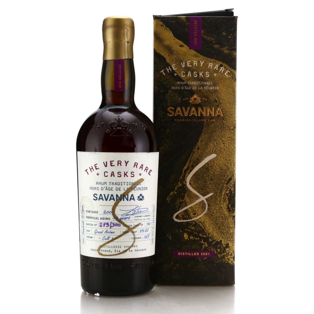 Savanna Traditionnel 2001 Single Cognac Cask 17 Year Old #537
