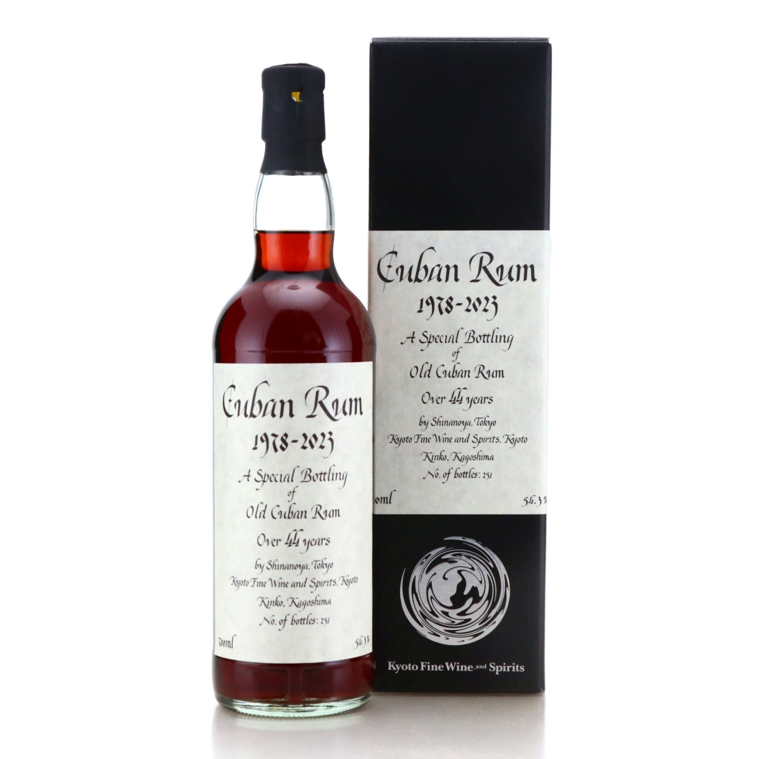 Cuban Rum 1978 Kyoto Fine Wine and Spirits 44 Year Old