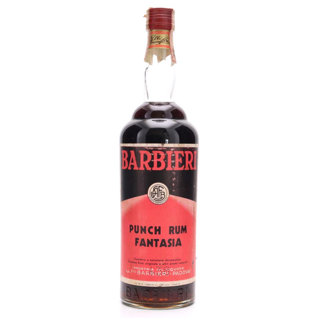 Barbieri Punch Rhum Fantasia 1 Litre 1960s