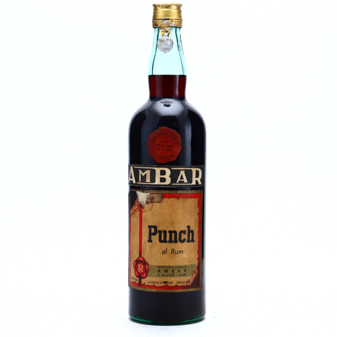 Ambar Punch al Rhum 1 Litre 1950s