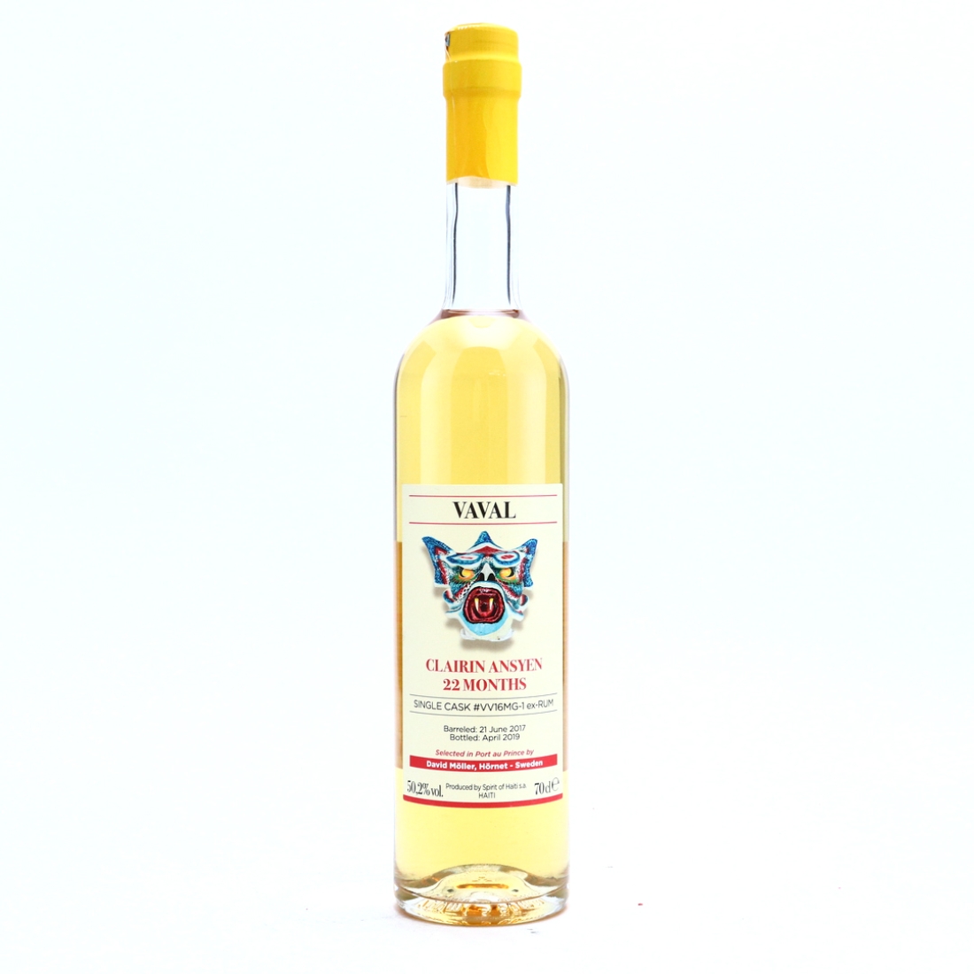 Vaval 2017 Single ex-Rum Cask 22 Month Old Clairin Ansyen / David Moller, Hornet