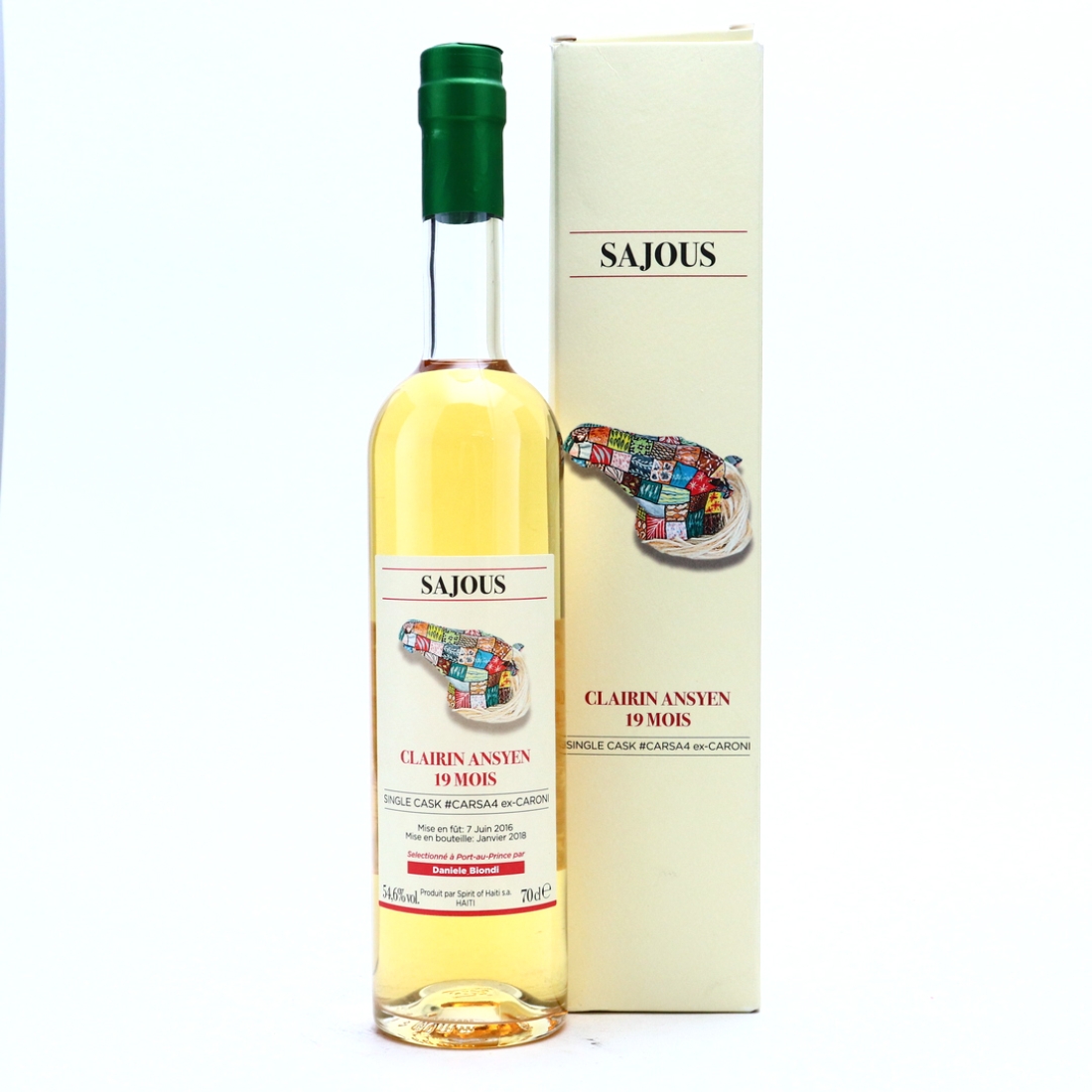 Sajous 2016 Single ex-Caroni Cask 19 Month Old Clairin Ansyen / Daniele Blondi