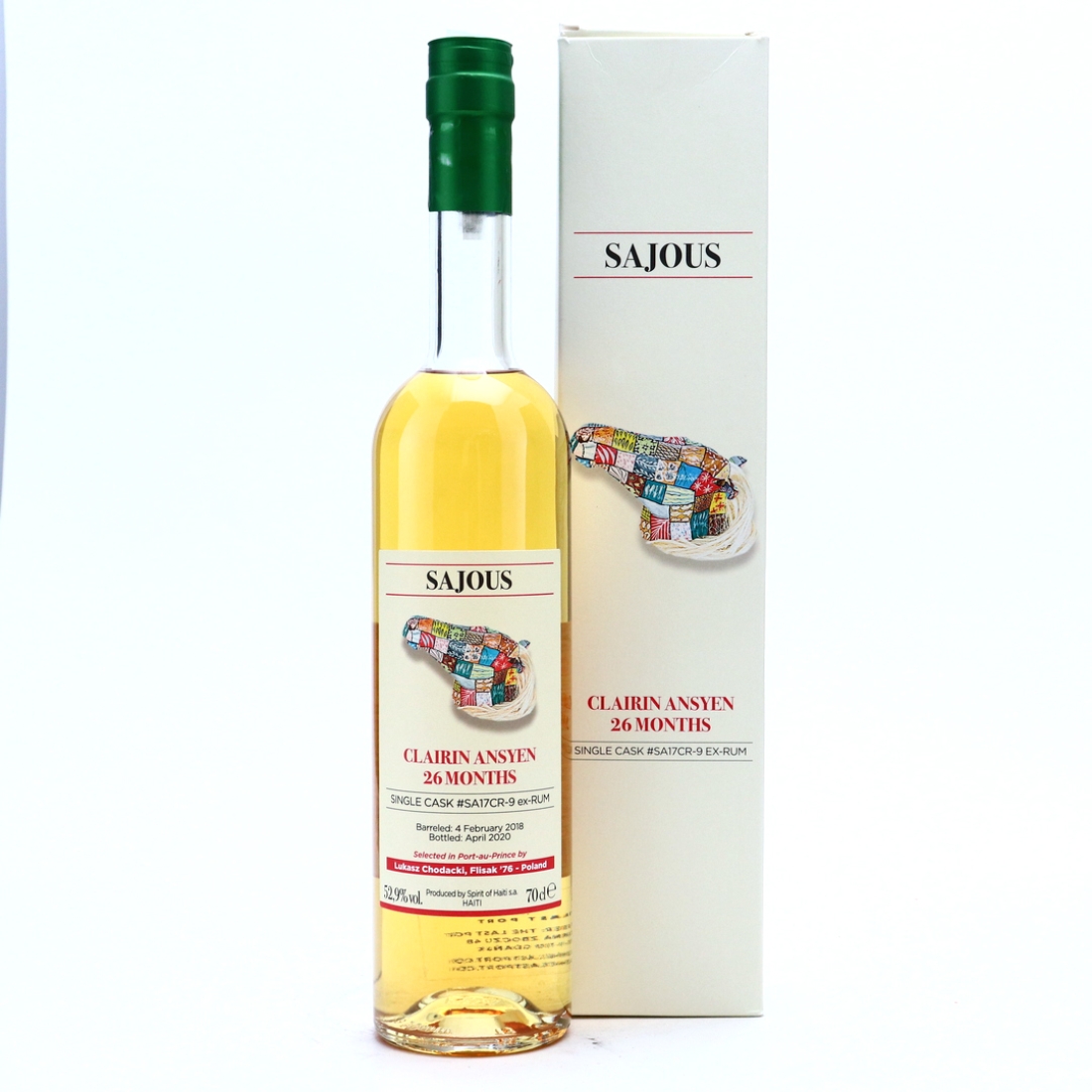 Sajous 2018 Single ex-Rum Cask 26 Month Old Clairin Ansyen / Lukasz Chidacki, Flisak '76