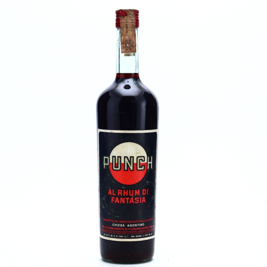Chiesa Agostino Punch al Rhum di Fantasia 1 Litre 1960s