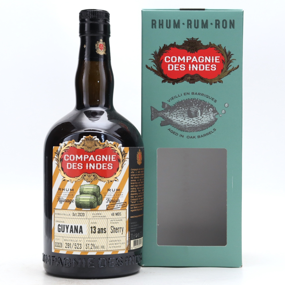Guyana Rum 13 Year Old Compagnie des Indes Sherry Finish / Denmark