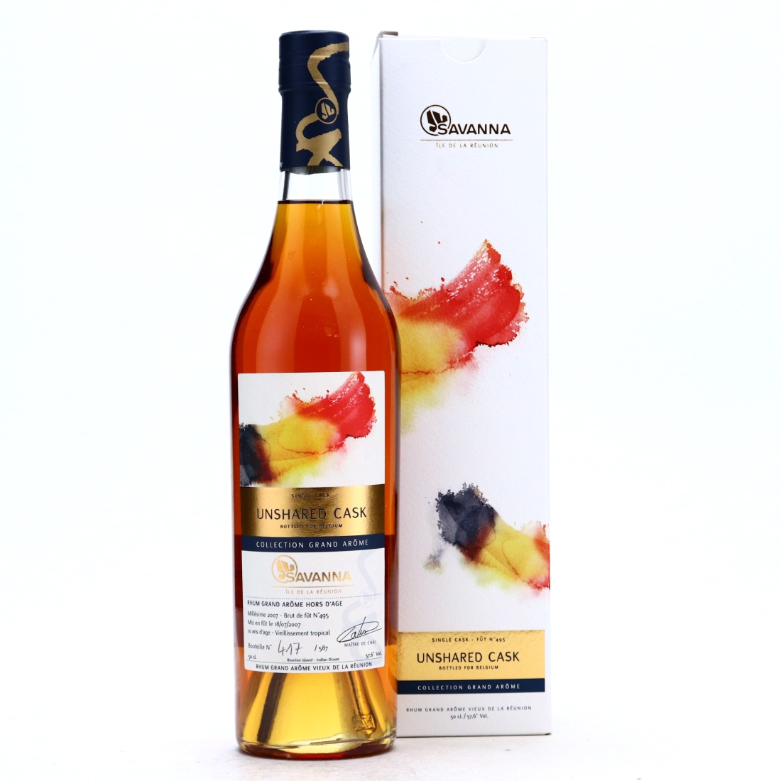 Savanna Grand Arome 2007 Single Cask 10 Year Old #495 50cl / Belgium