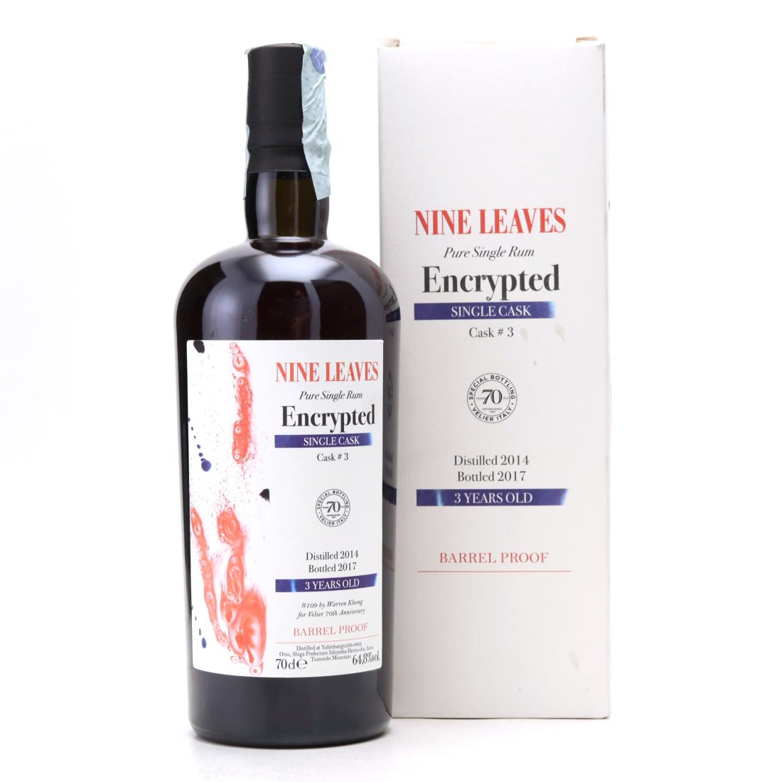 Nine Leaves 2014 Velier 3 Year Old Encrypted / 70th Anniversary