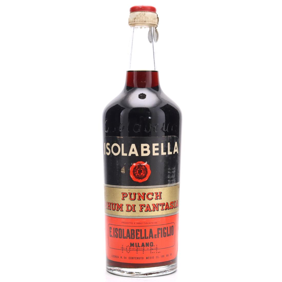 Isolabella Punch Rhum di Fantasia 1 Litre 1950s
