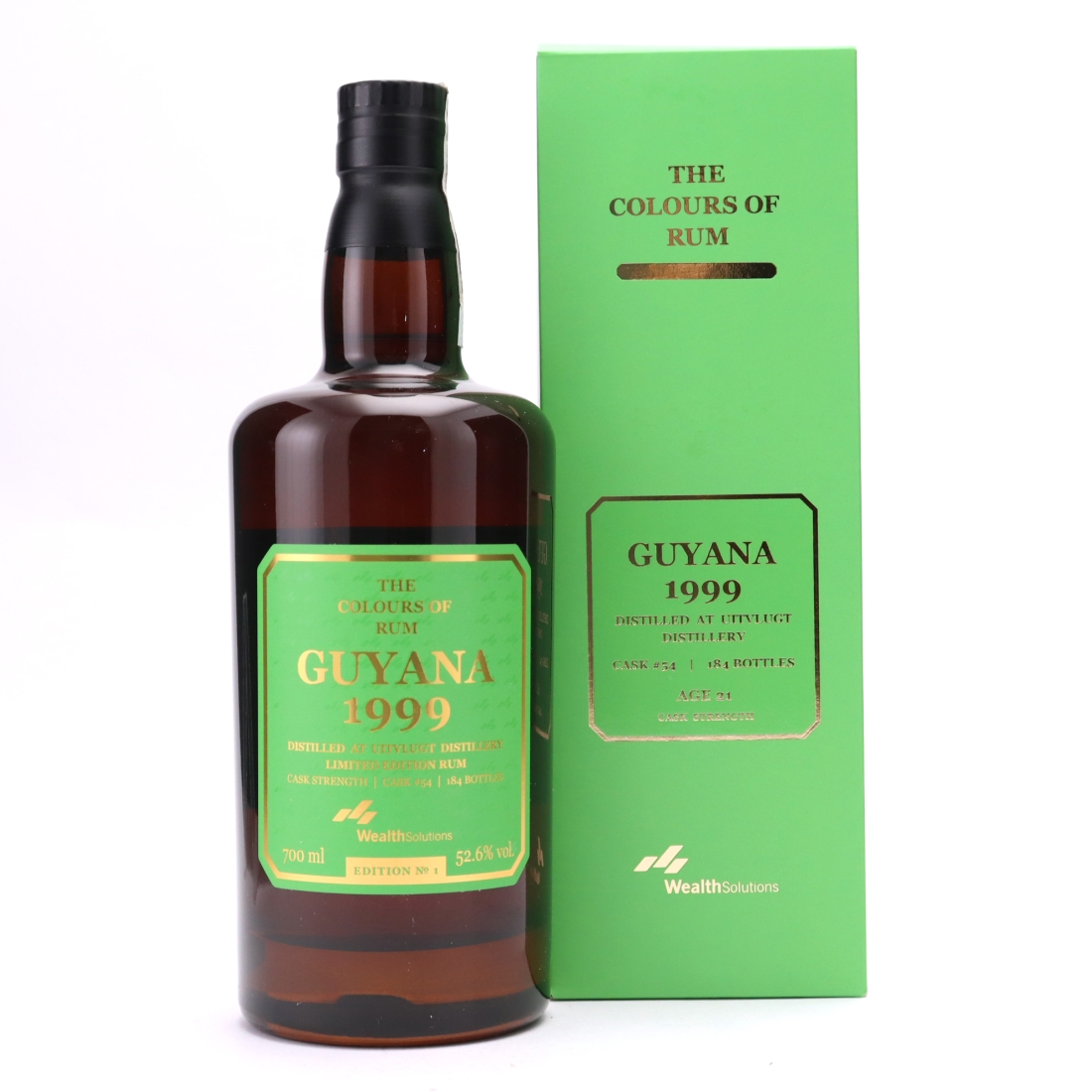 Uitvlugt Pot Still 1999 Colours of Rum 21 Year Old 