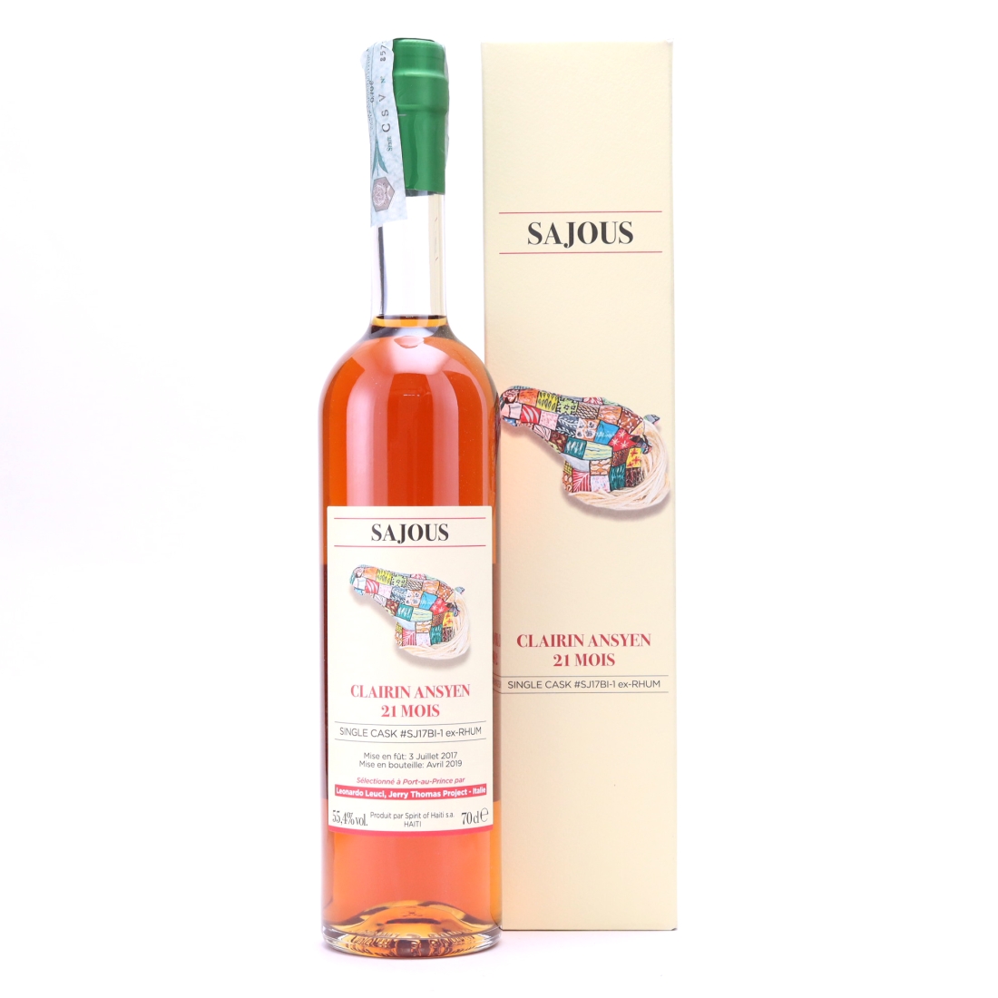 Sajous 2017 Single ex-Rhum Cask 21 Month Old Clairin Ansyen / Leonardo Leuci