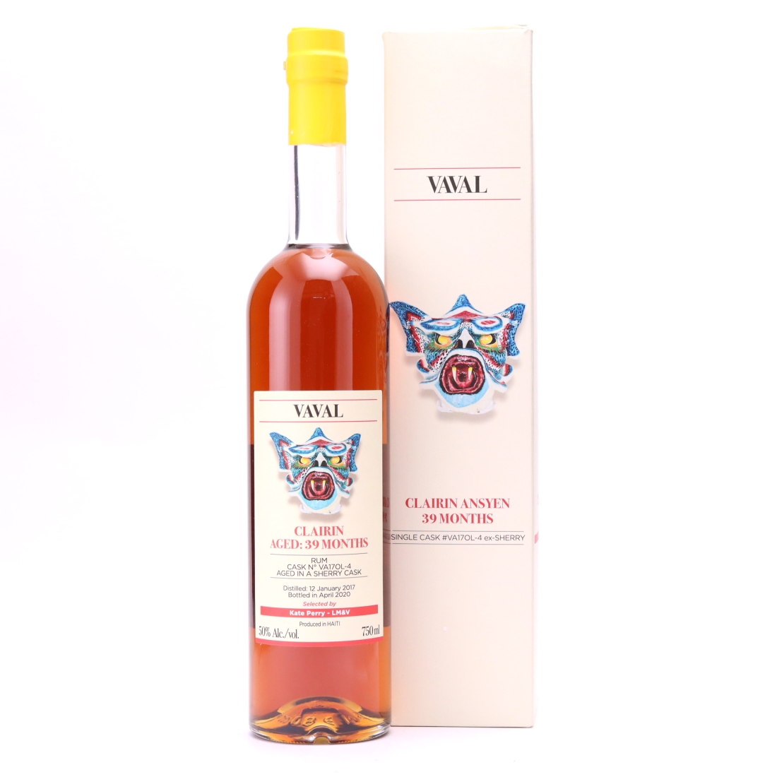 Vaval 2017 Single ex-Sherry Cask 39 Month Old Clairin Ansyen 75cl / US Import - Kate Perry