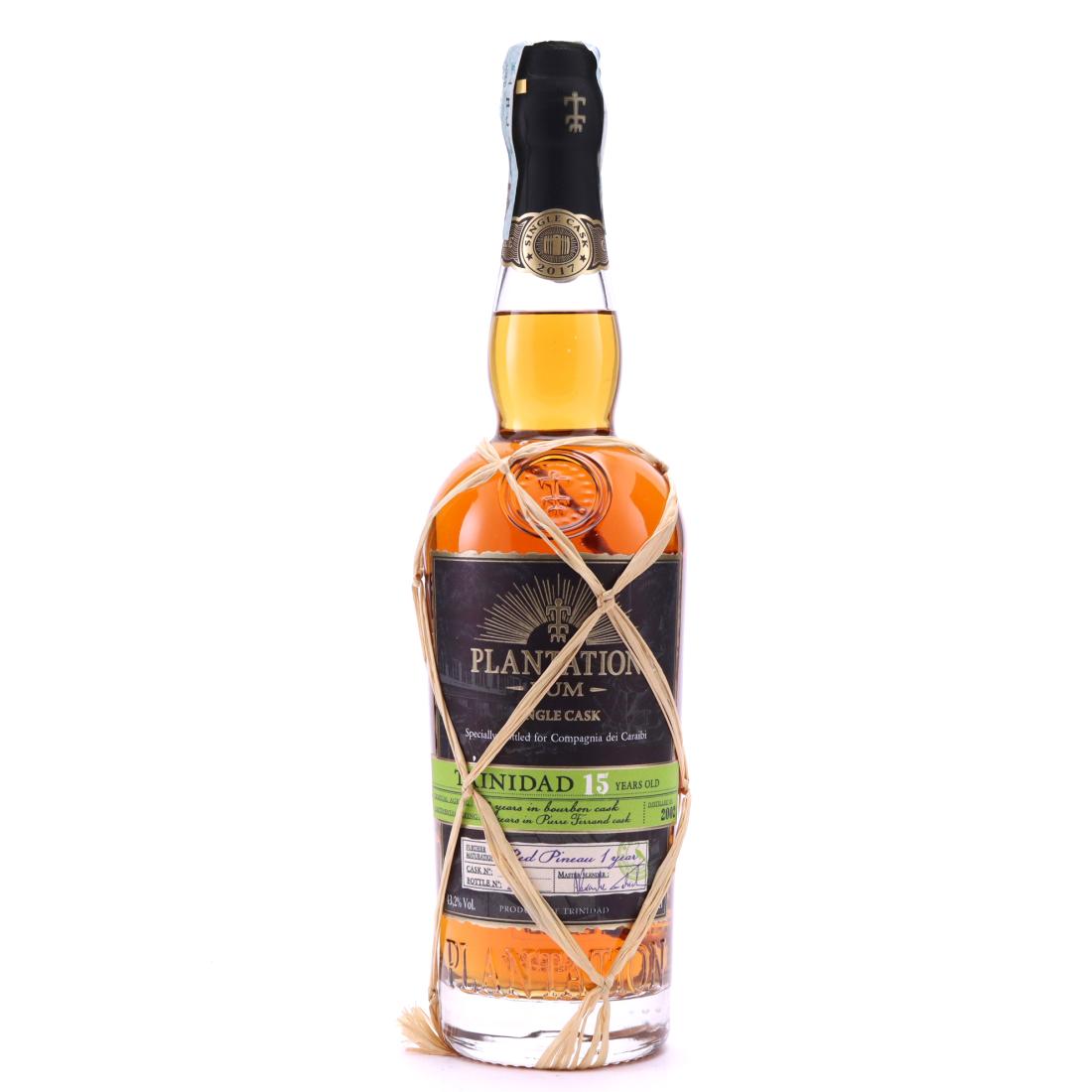 Trinidad Rum 2002 Plantation 15 Year Old Single Red Pineau Cask Finish / Compagnia dei Caraibi