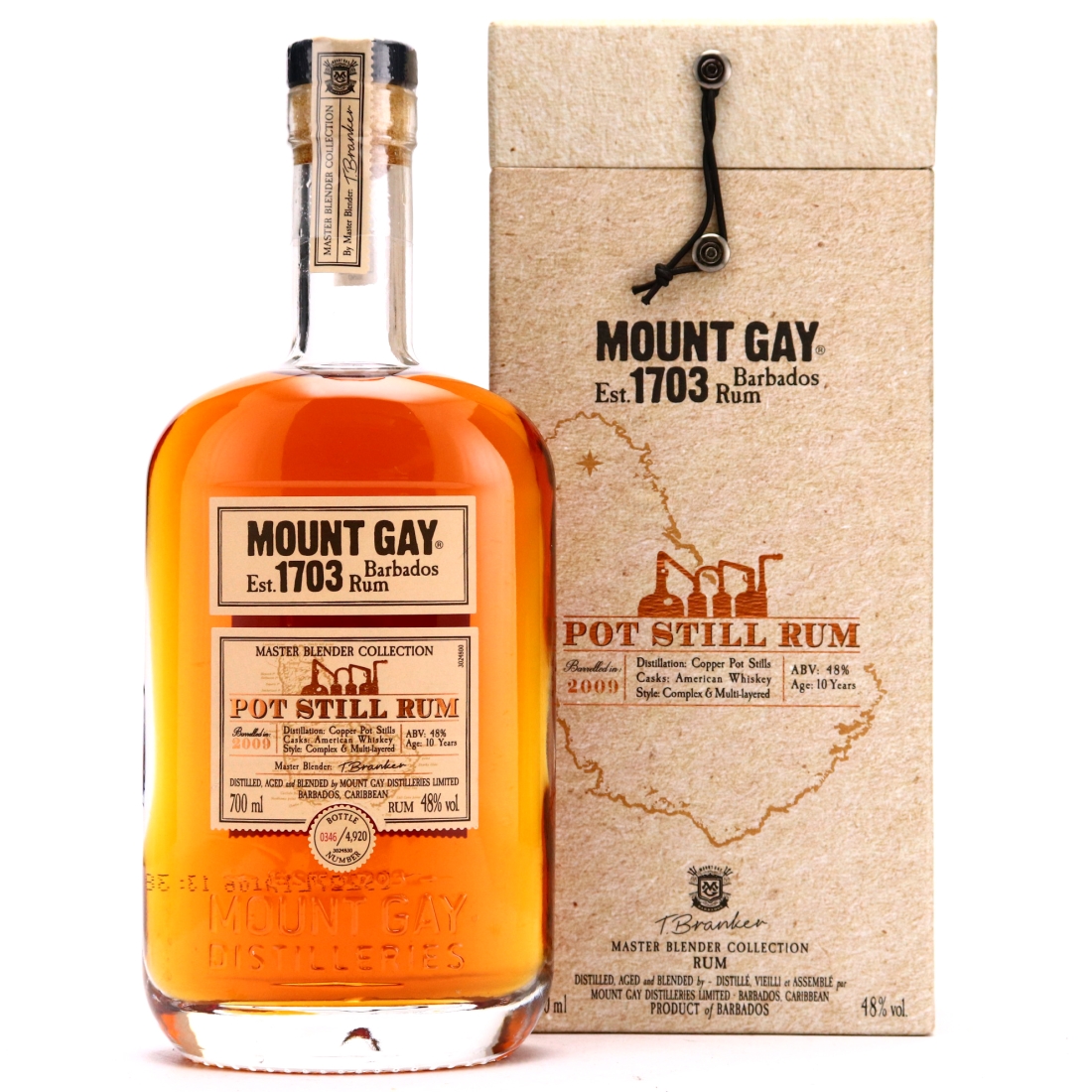Mount Gay 2009 Master Blender Collection 10 Year Old / Pot Still Rum