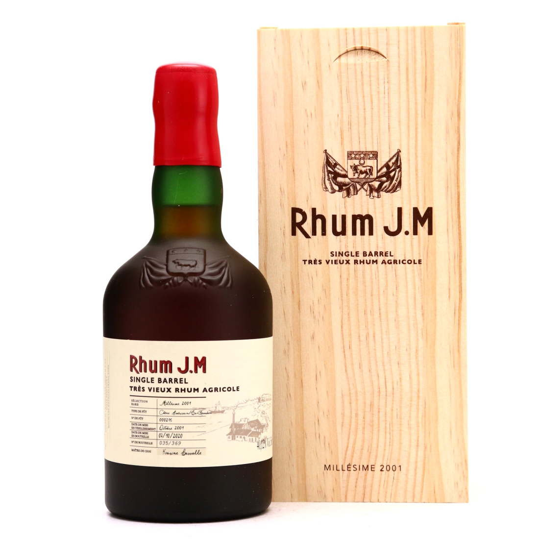 Rhum J.M 2001 Single Bourbon Cask #000295 50cl
