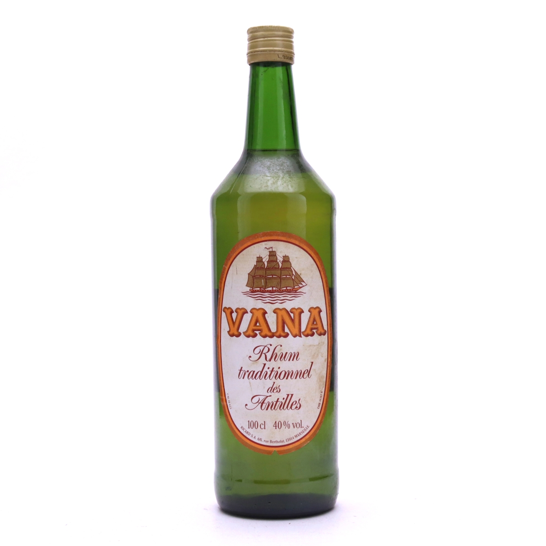 Vana Rhum des Antilles 1 Litre 1970s