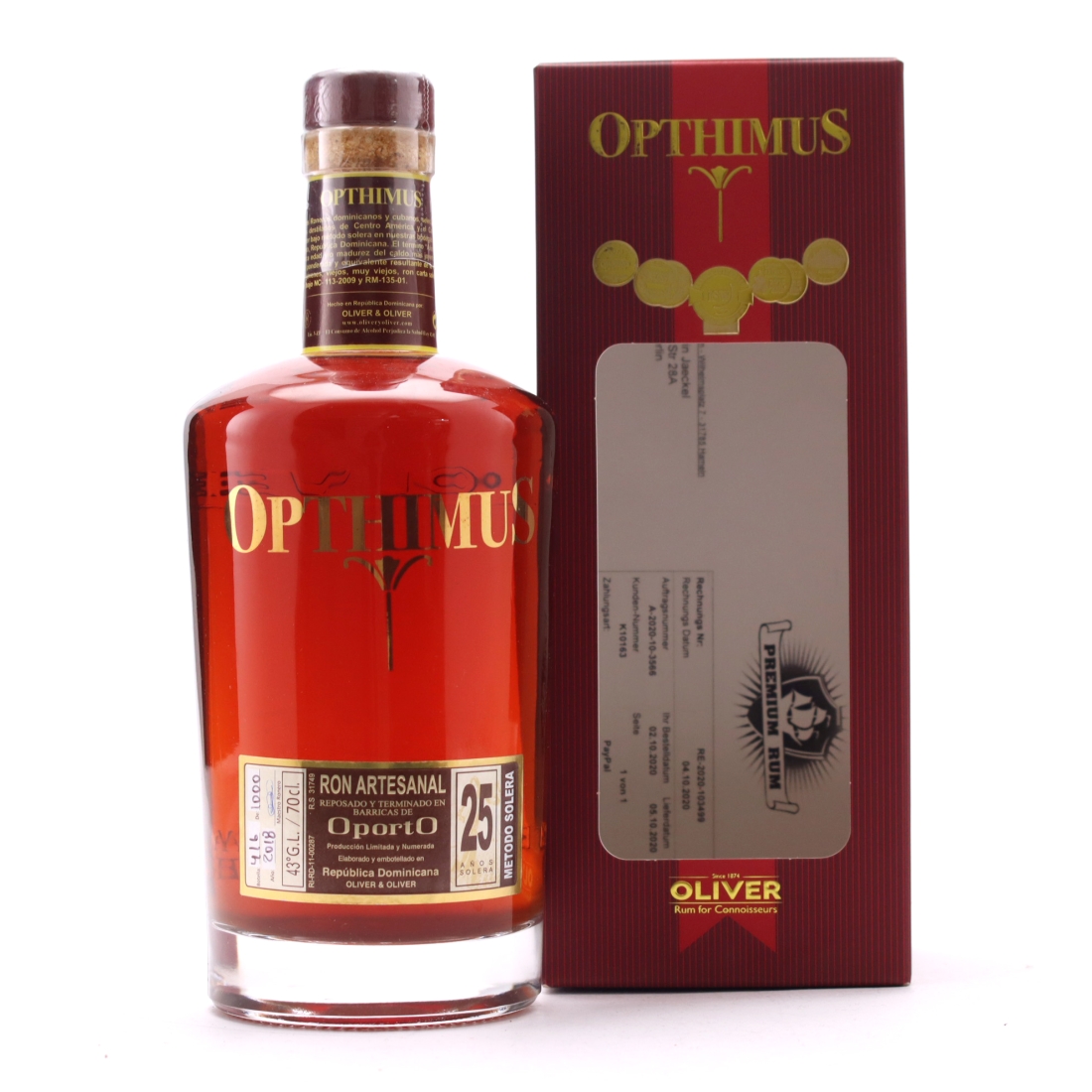 Opthimus solera 25 Years Port Casks 2018