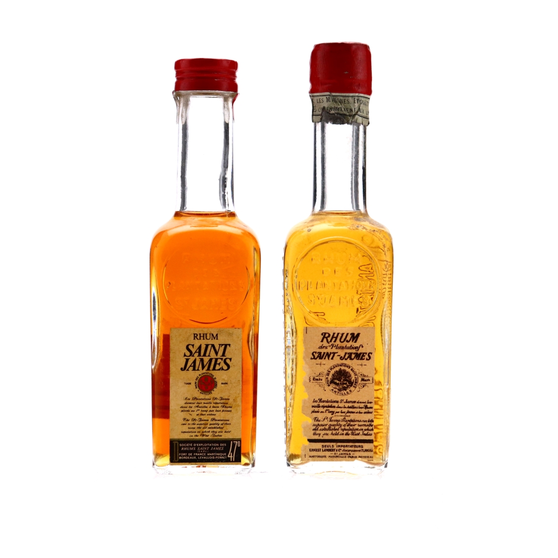 Saint James Rhum Vieux Miniature x 2 1970s